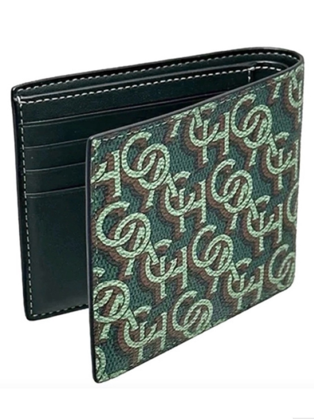 Coach Men’s Logo Print Leather Wallet  - MRSP$300